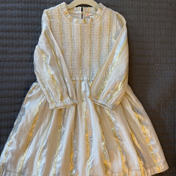 Crewcuts Ivory, Gold, Silver girls party dress - Picture 2 of 2
